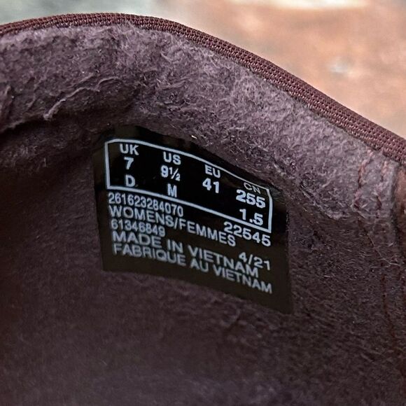 5 for $25🔥9.5 Clarks Collection Burgundy Camouflage Cora Loafer - Picture 4 of 9